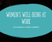 Graphic that says: Women's well-being at work
